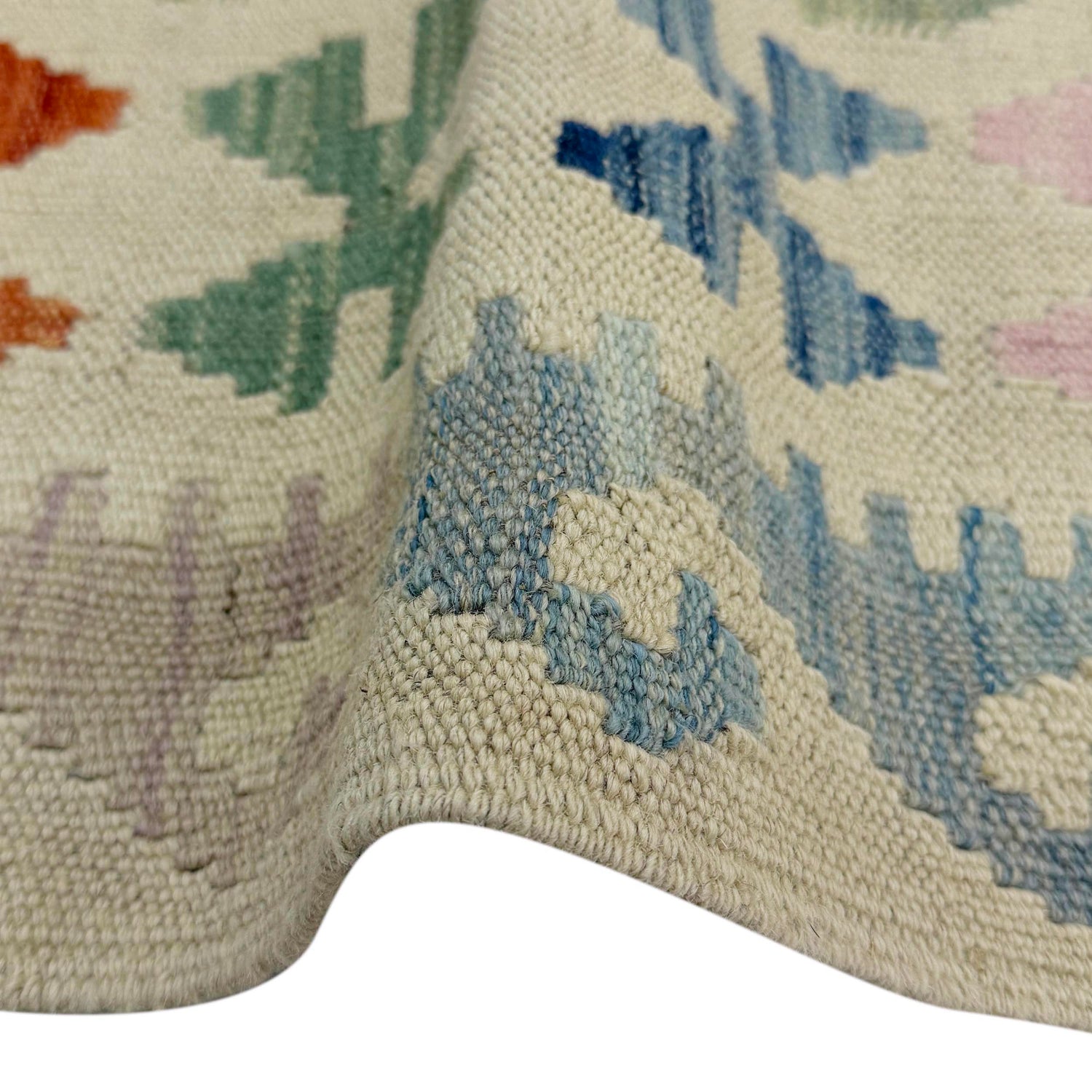 Handmade Multi Kilim Geometric 2x4 ft