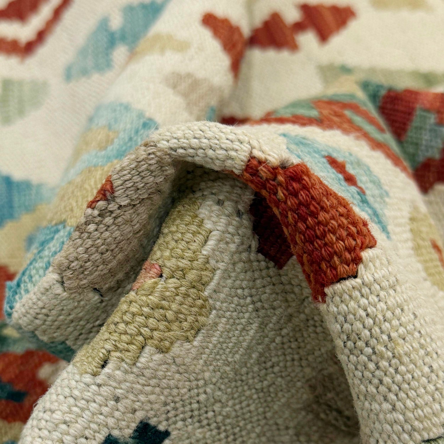 Handmade Multi Kilim Geometric 2x4 ft