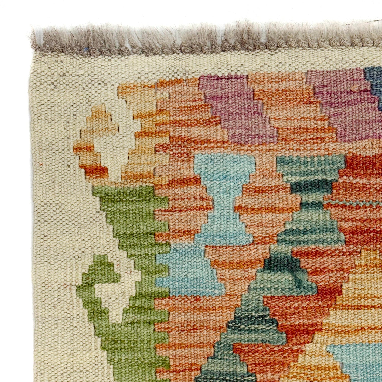 Handmade Multi Kilim Geometric 2x4 ft