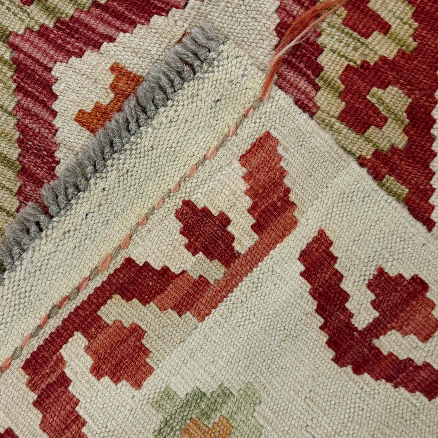 Handmade Multi Kilim Geometric 2x4 ft
