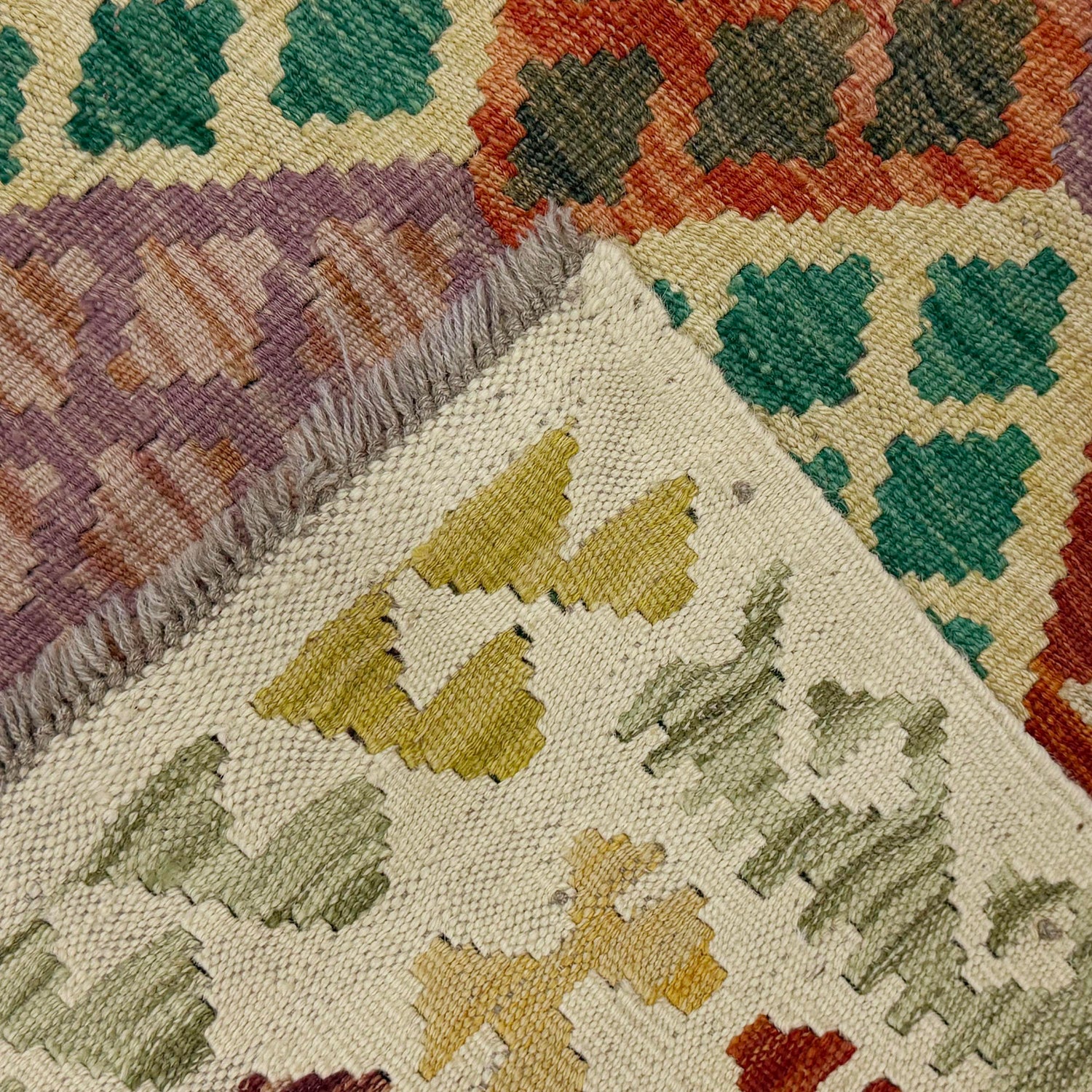 Handmade Multi Kilim Geometric 3x5 ft