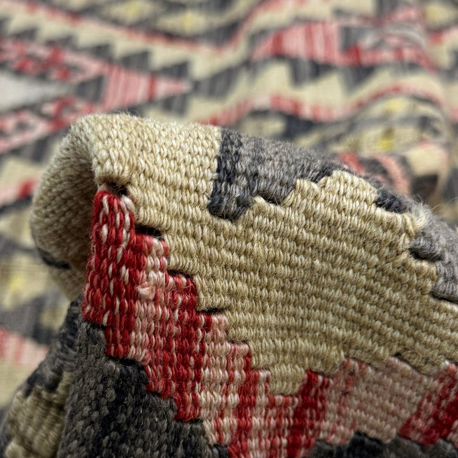 Handmade Multi Kilim Geometric 4x7 ft