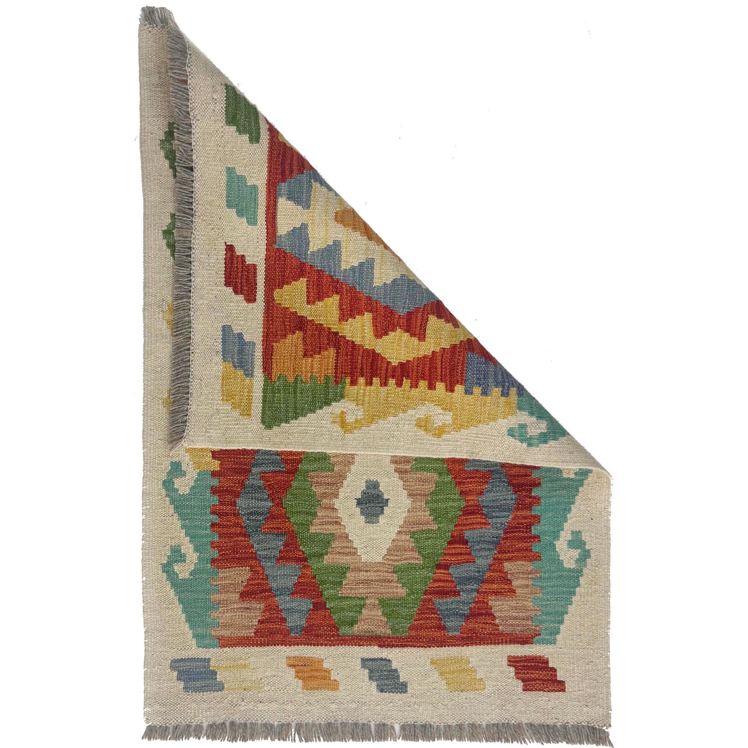 Handmade Multi Kilim Geometric 2x3 ft