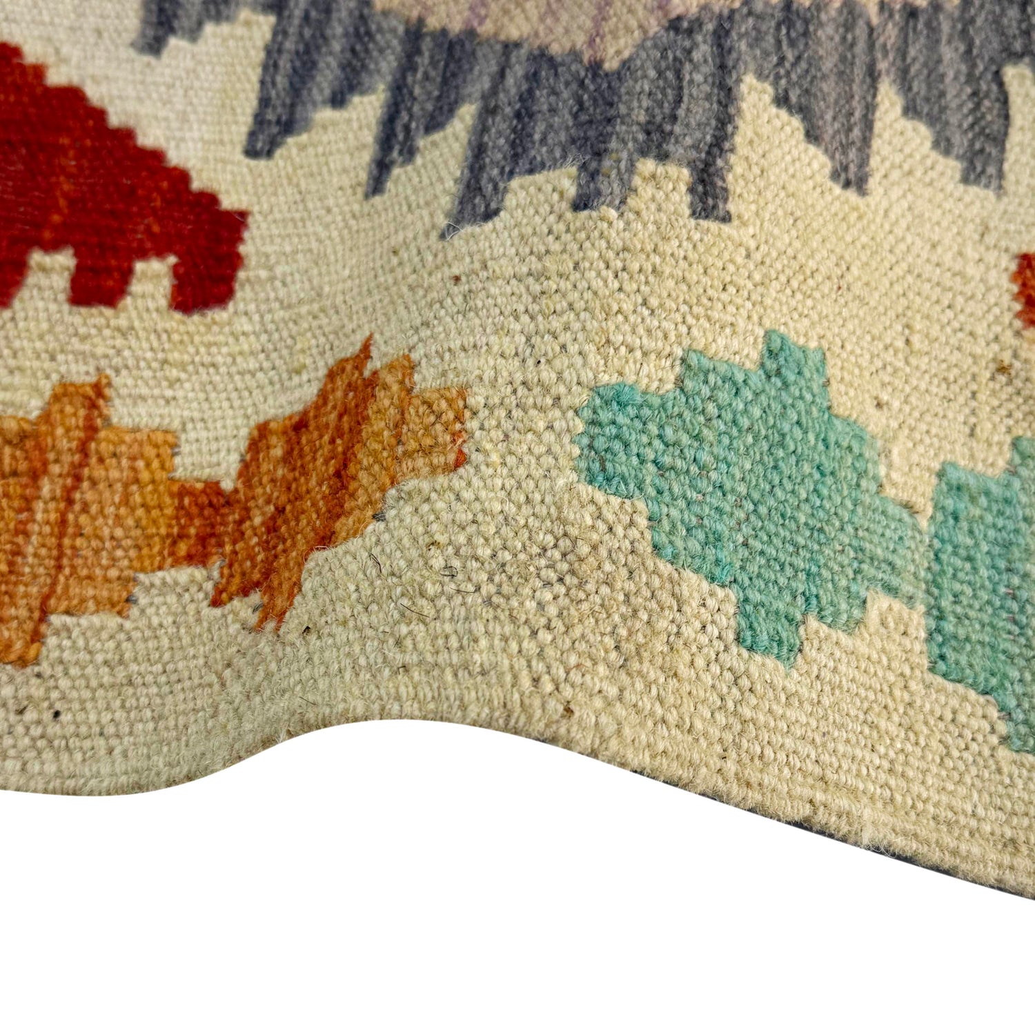 Handmade Multi Kilim Geometric 2x4 ft