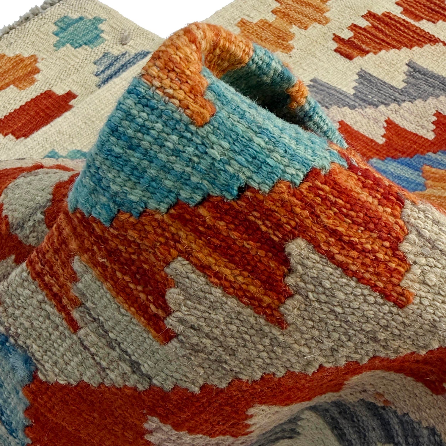 Handmade Multi Kilim Geometric 2x4 ft