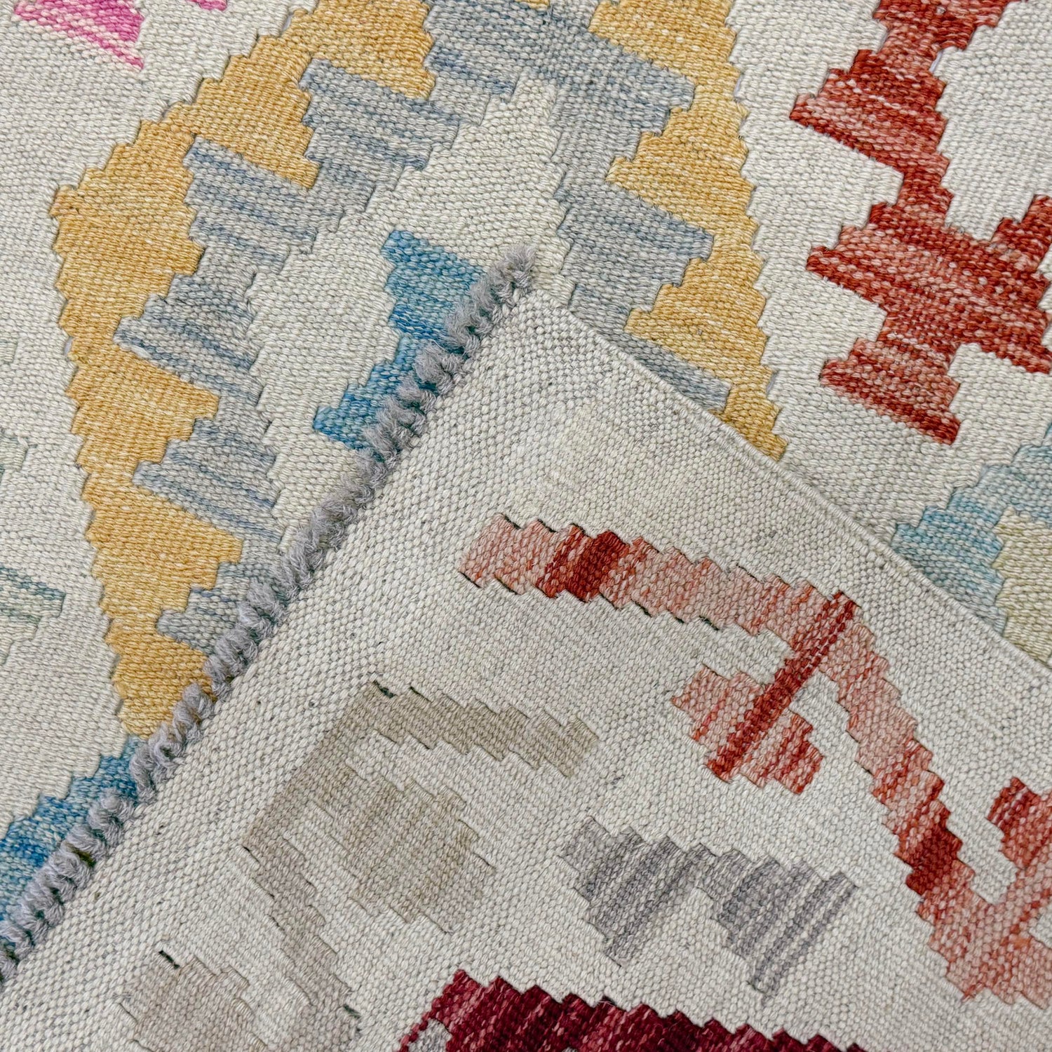 Handmade Multi Kilim Geometric 5x8 ft