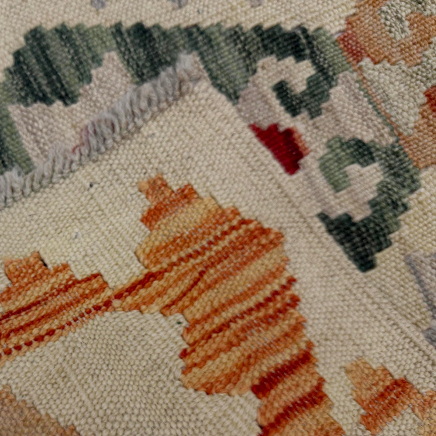 Handmade Multi Kilim Geometric 6' Runner