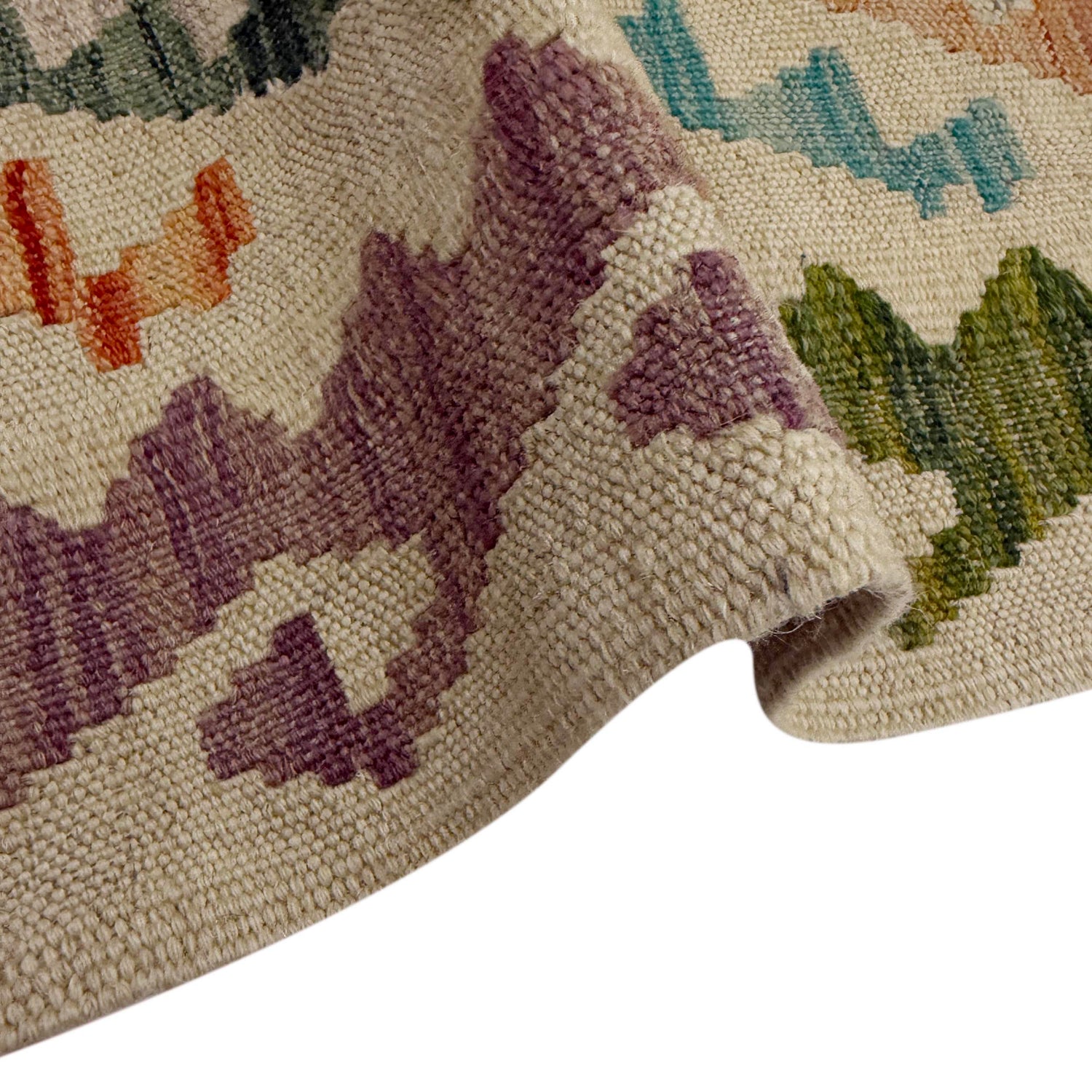 Handmade Multi Kilim Geometric 6' Runner