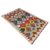 Handmade Multi Kilim Geometric 2x4 ft