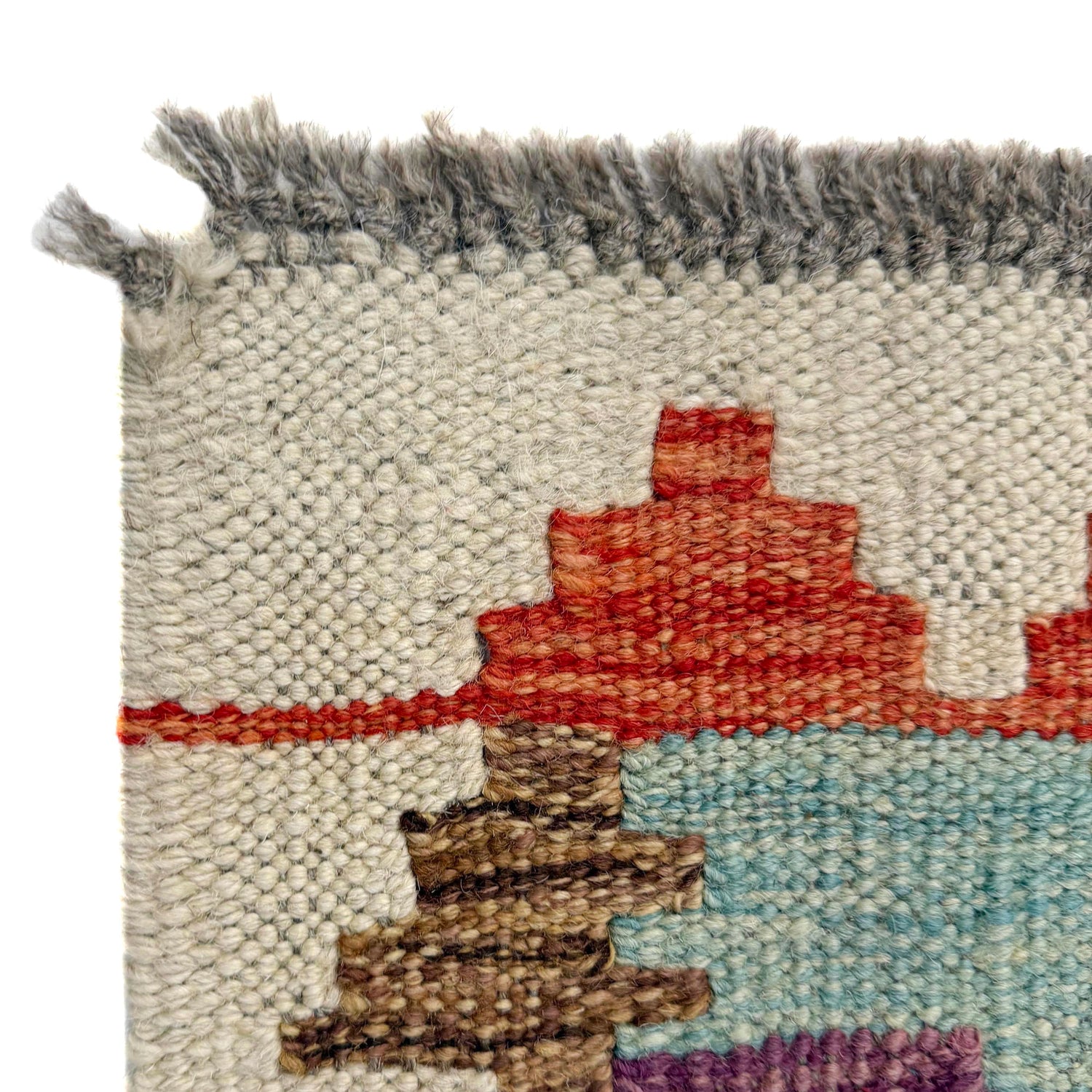 Handmade Multi Kilim Geometric 2x4 ft