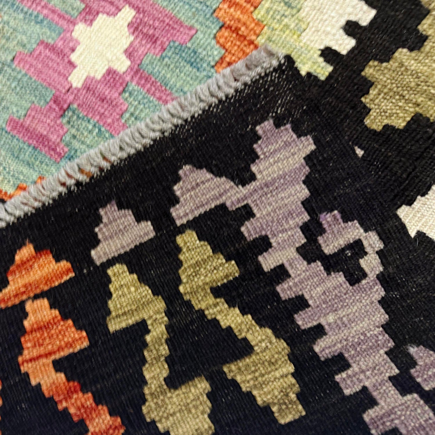 Handmade Multi Kilim Geometric 7x10 ft