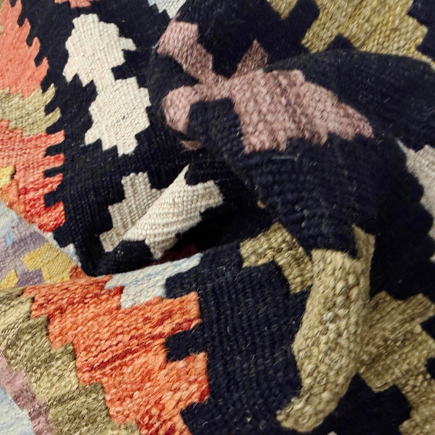 Handmade Multi Kilim Geometric 7x10 ft
