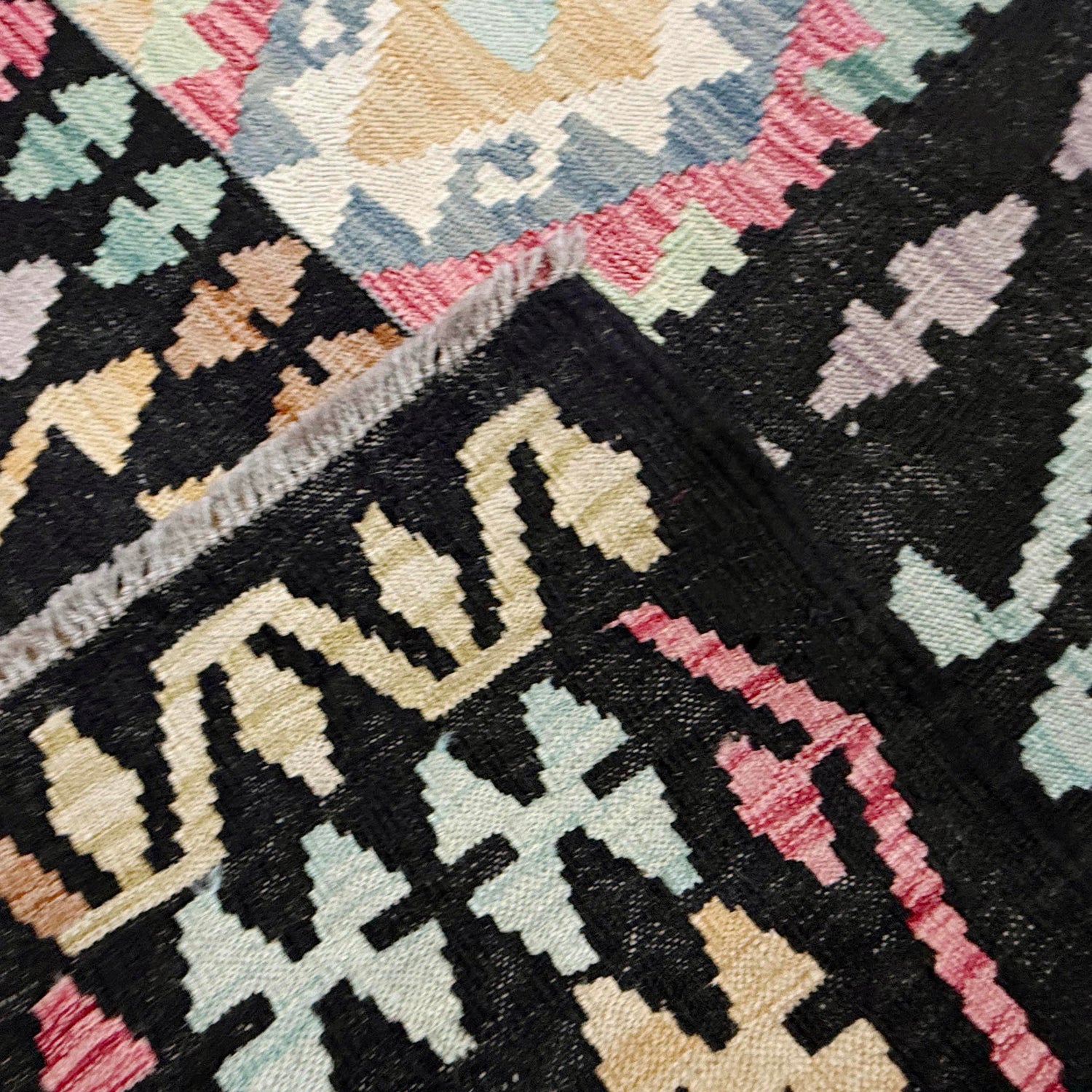 Handmade Multi Kilim Geometric 7x10 ft