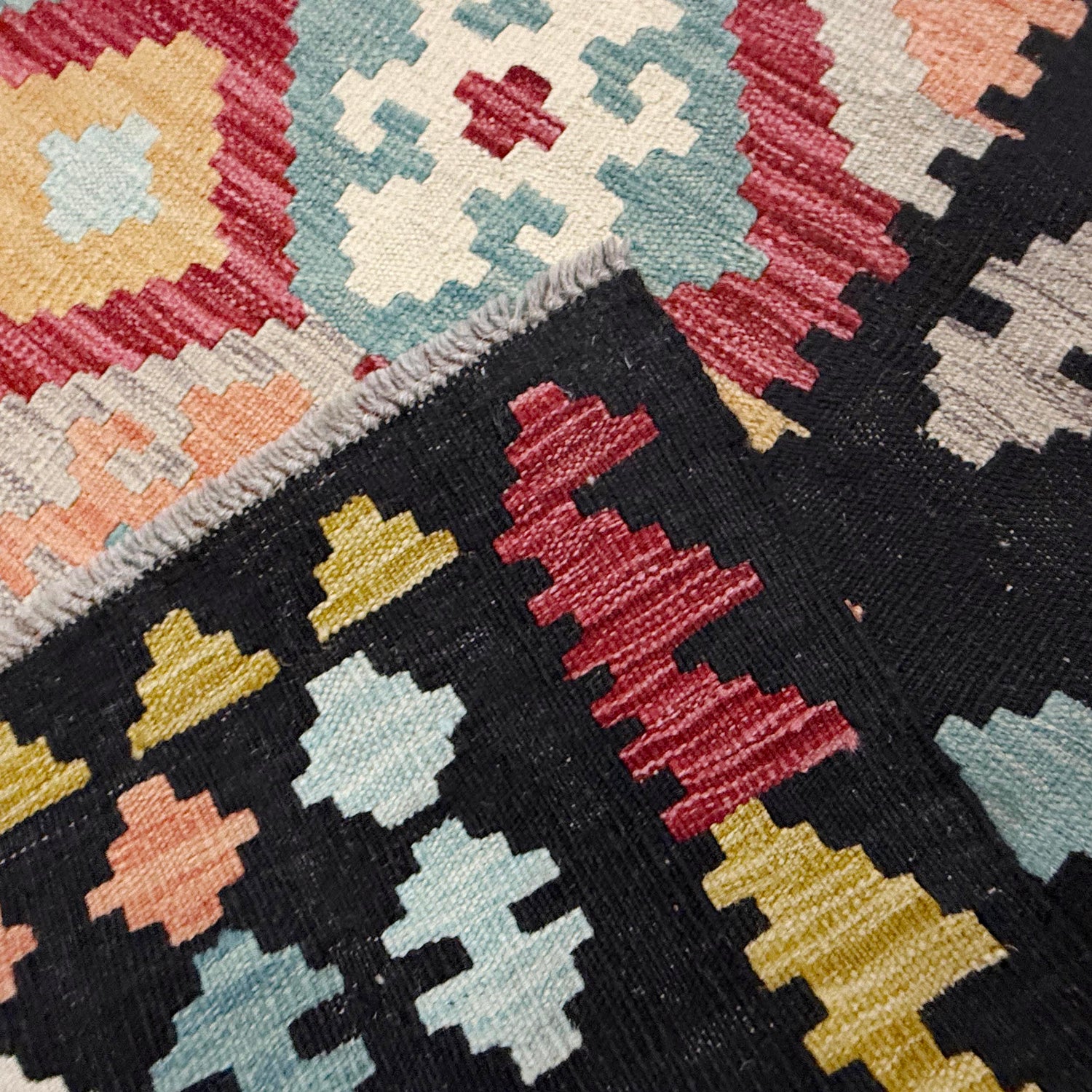 Handmade Multi Kilim Geometric 7x10 ft