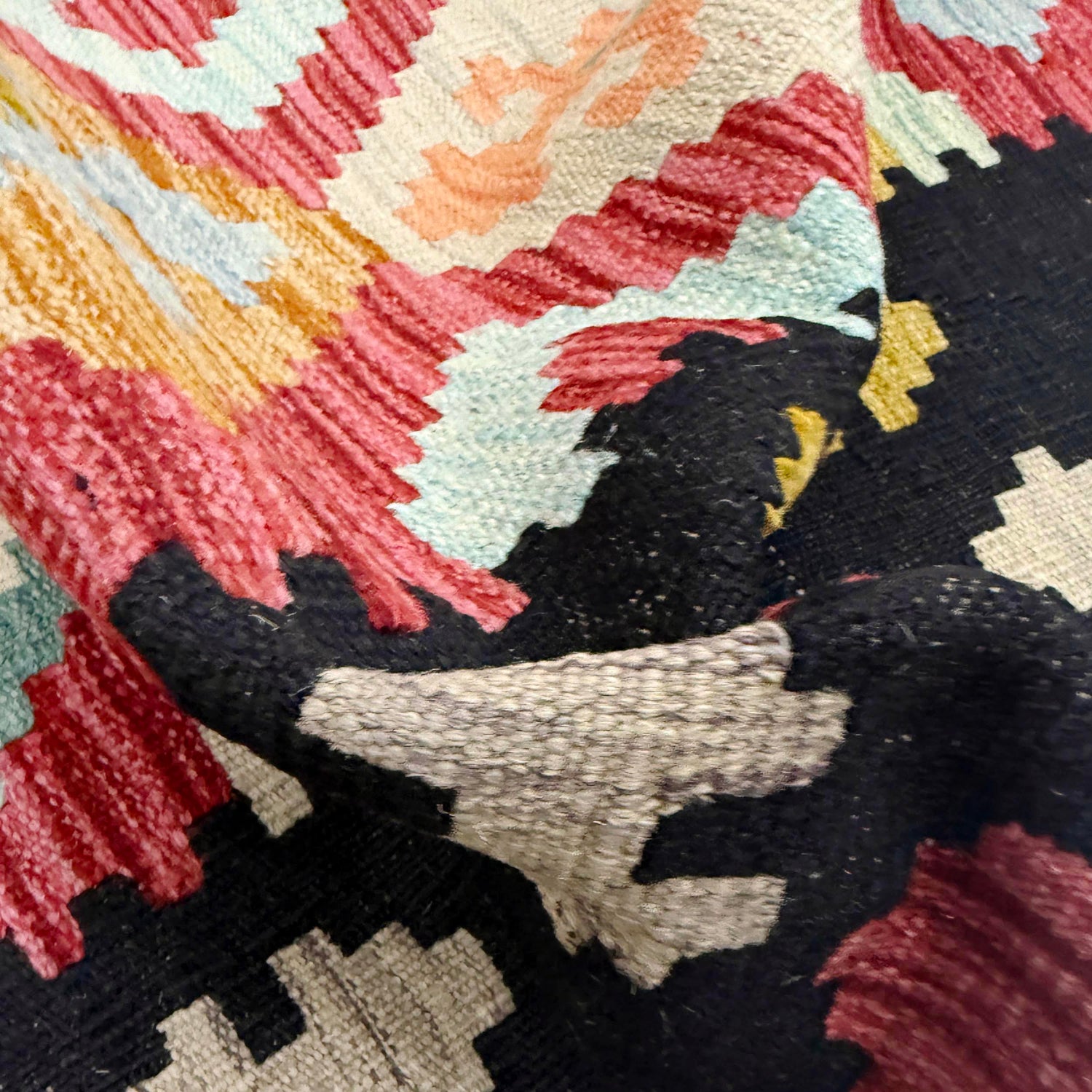 Handmade Multi Kilim Geometric 7x10 ft