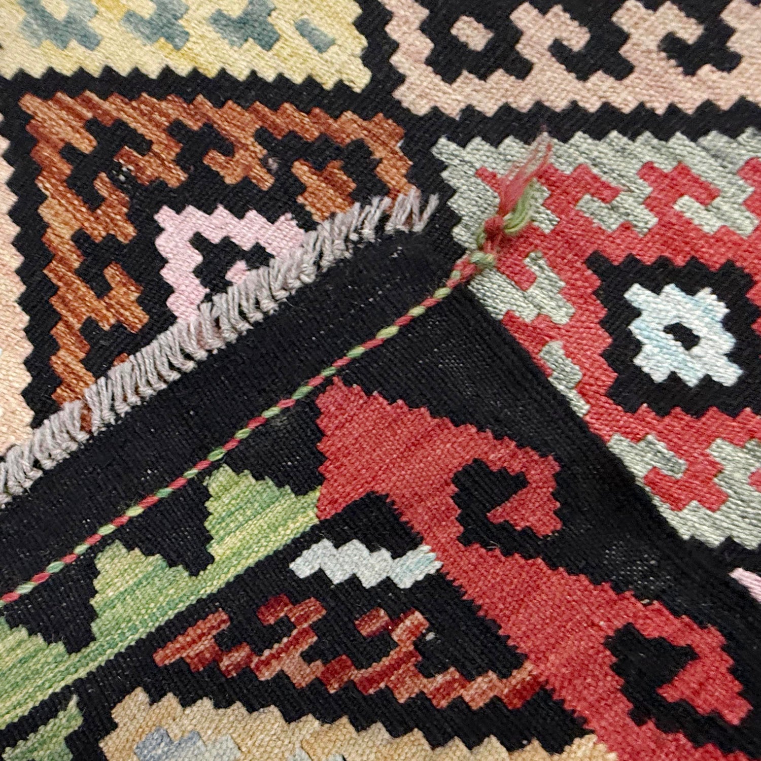 Handmade Multi Kilim Geometric 7x10 ft