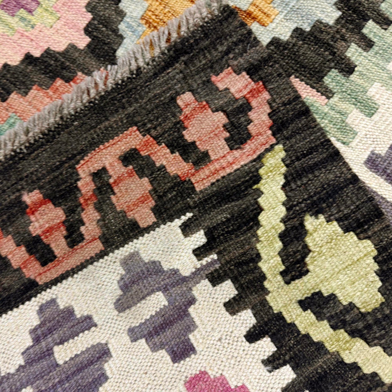 Handmade Multi Kilim Geometric 7x10 ft