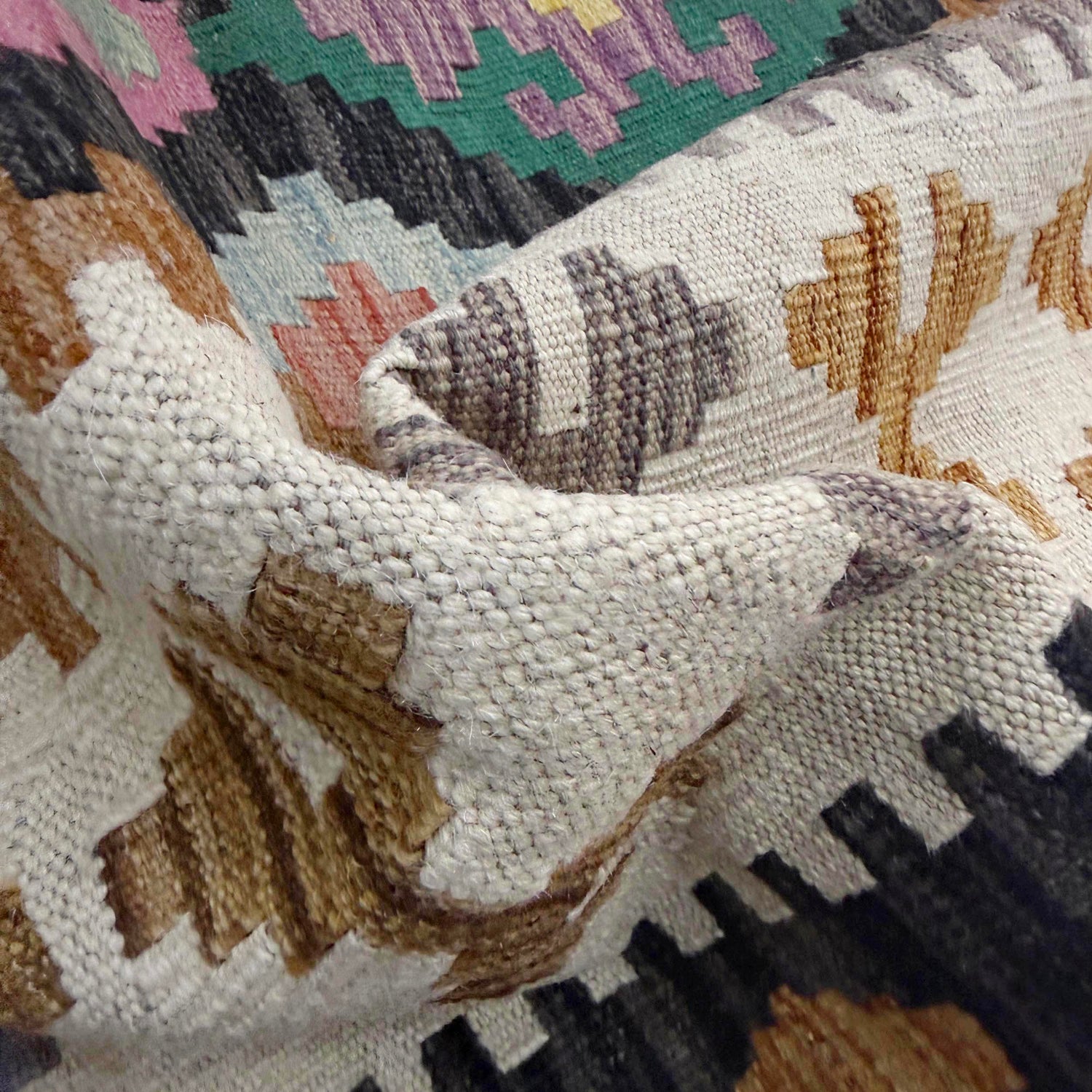 Handmade Multi Kilim Geometric 7x10 ft