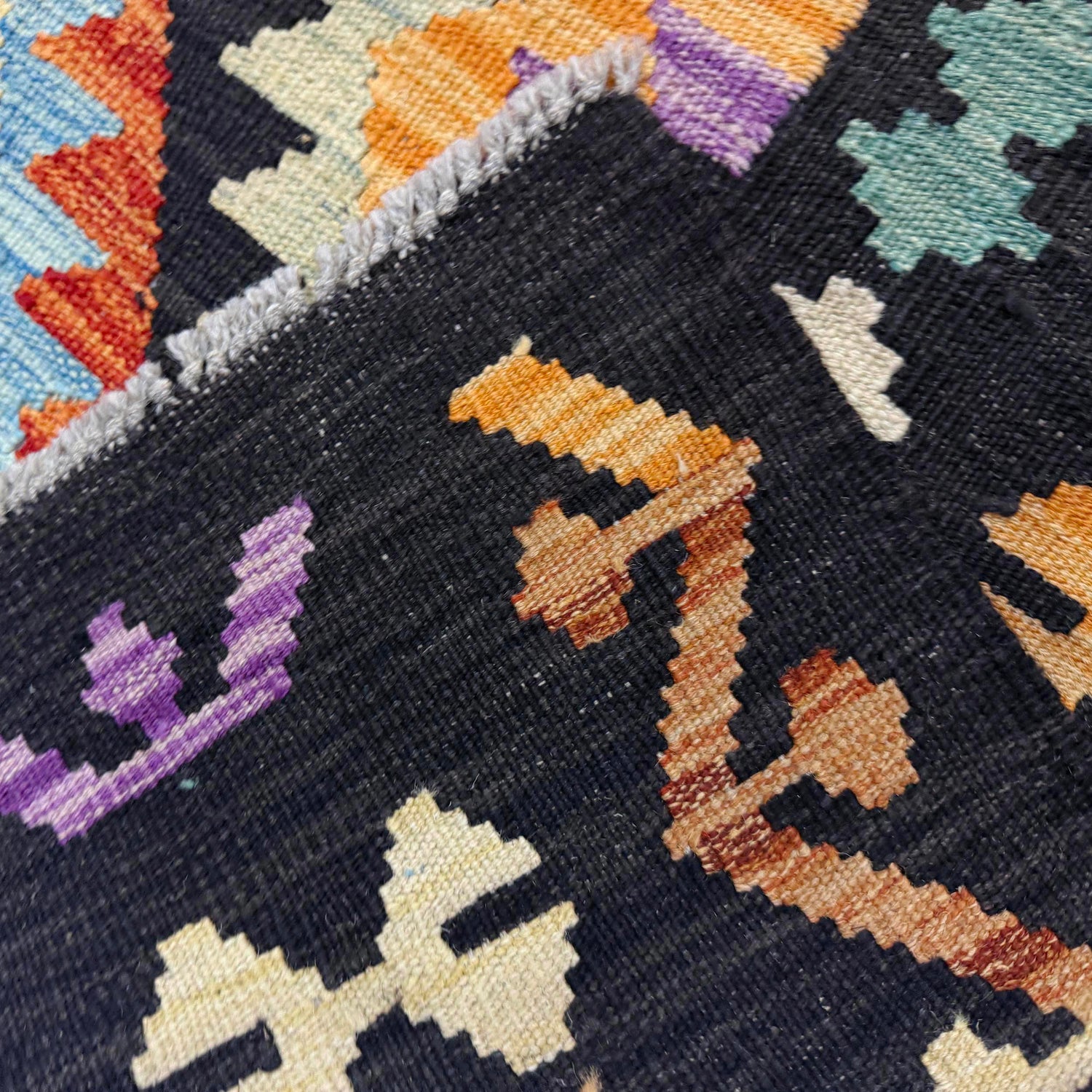 Handmade Multi Kilim Geometric 7x10 ft