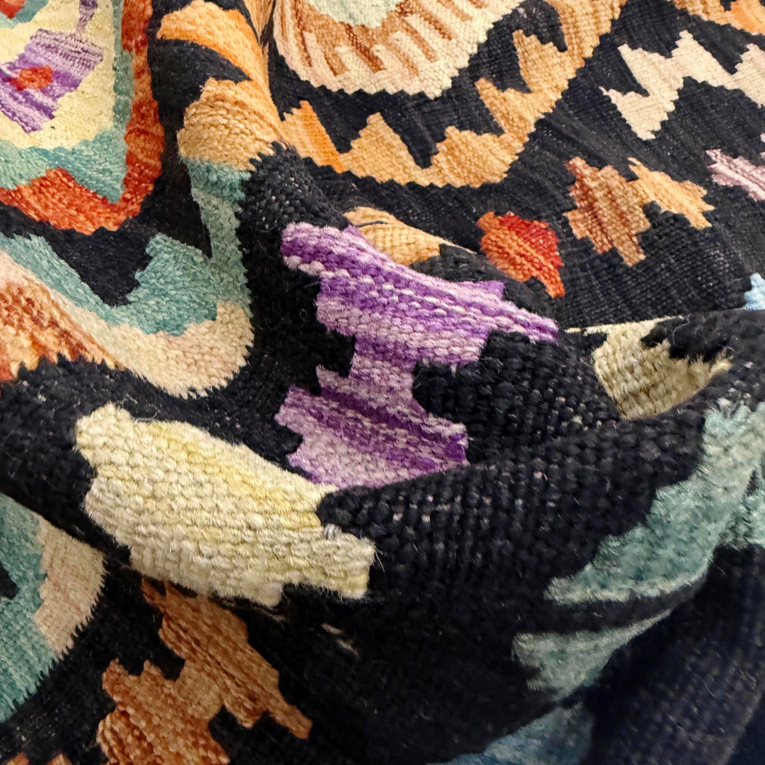 Handmade Multi Kilim Geometric 7x10 ft