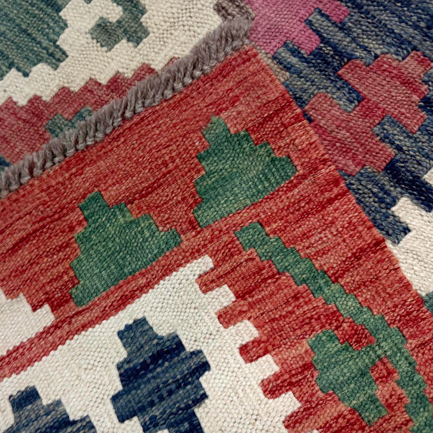 Handmade Multi Kilim Geometric 7x10 ft
