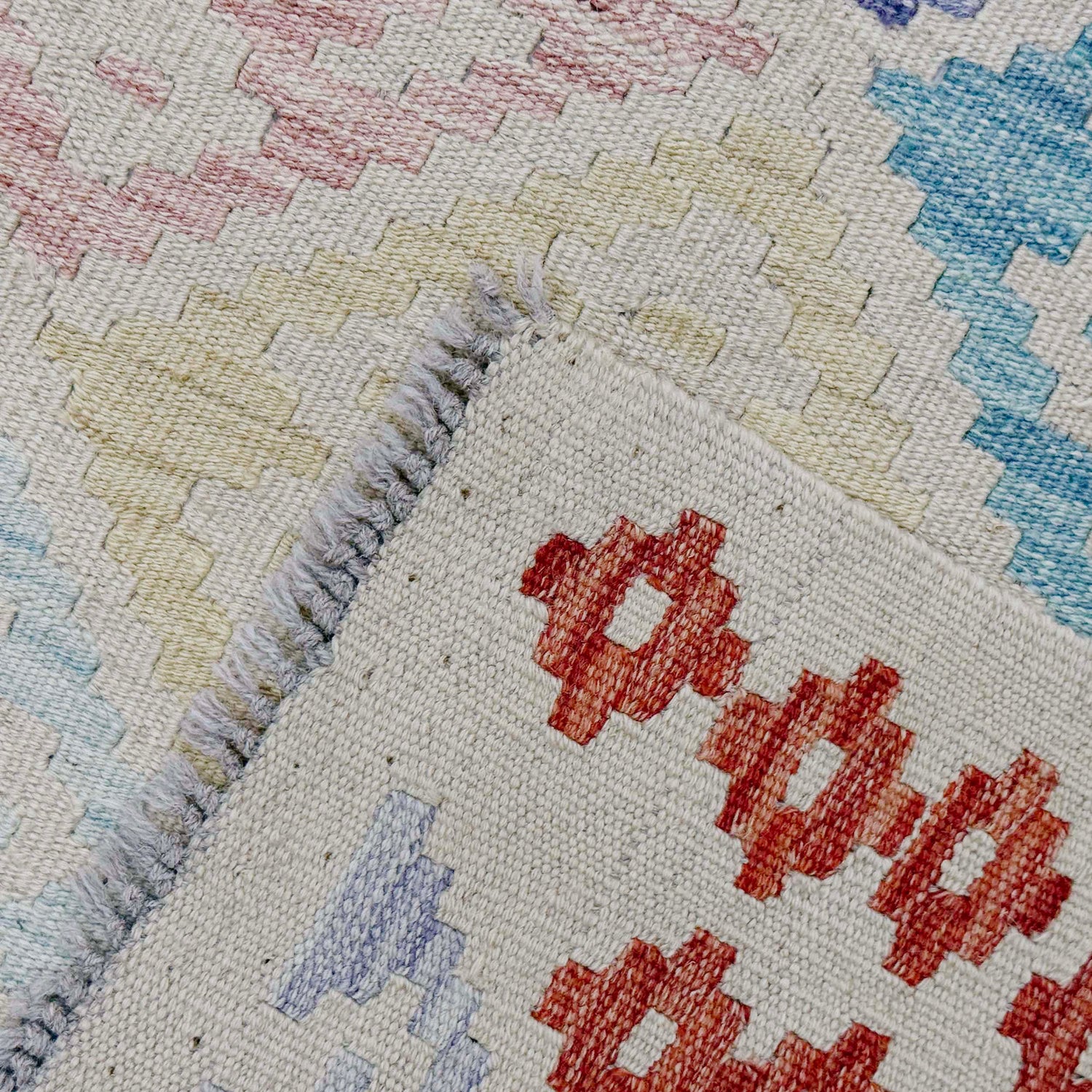 Handmade Multi Kilim Geometric 7x10 ft