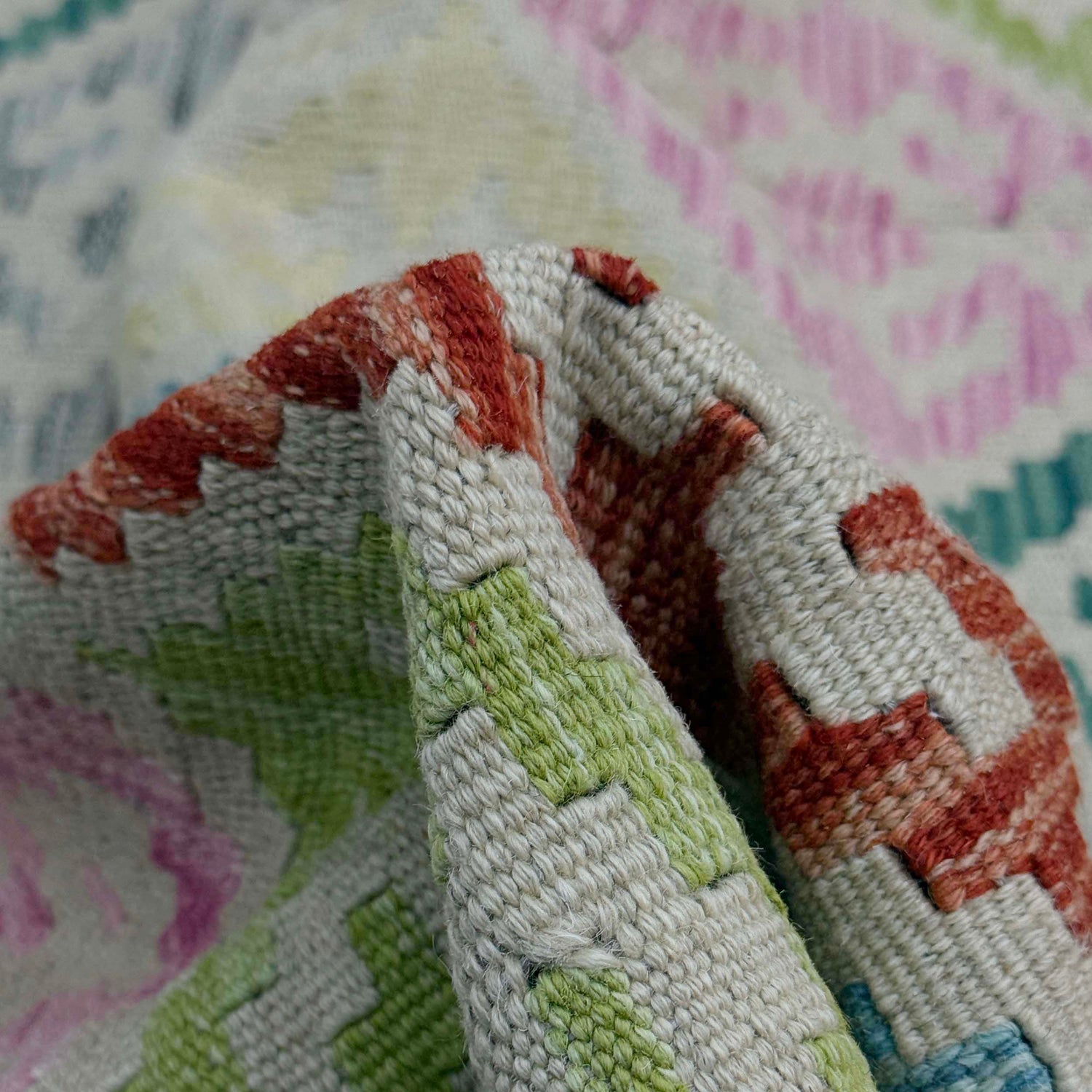 Handmade Multi Kilim Geometric 7x10 ft