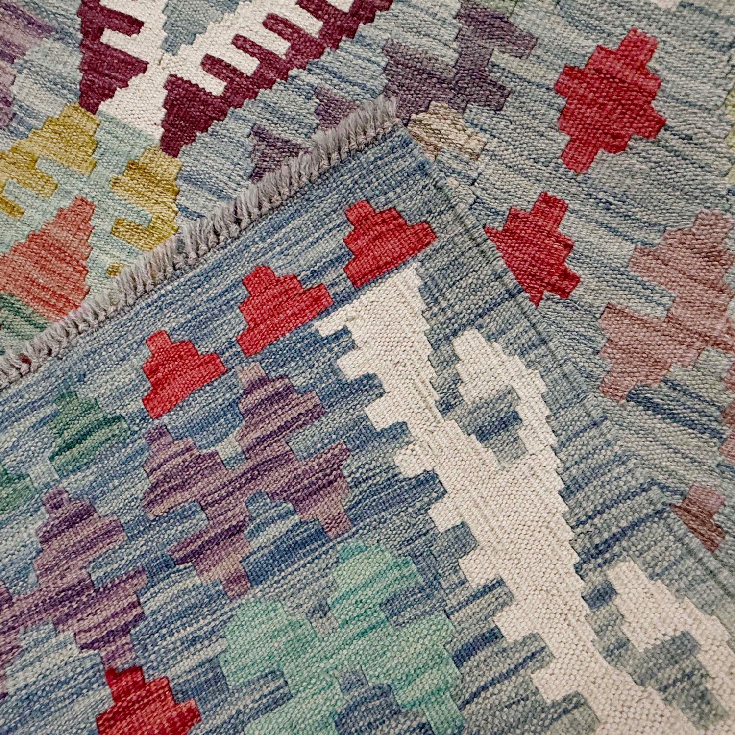 Handmade Multi Kilim Geometric 7x10 ft