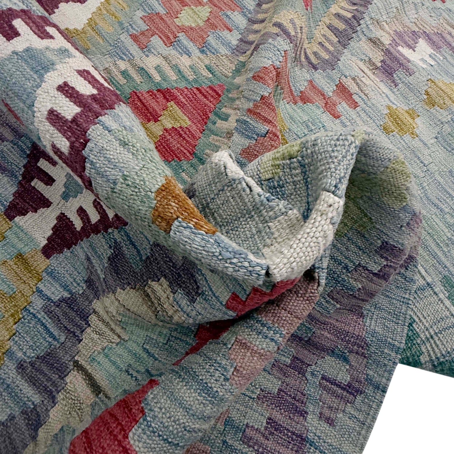 Handmade Multi Kilim Geometric 7x10 ft