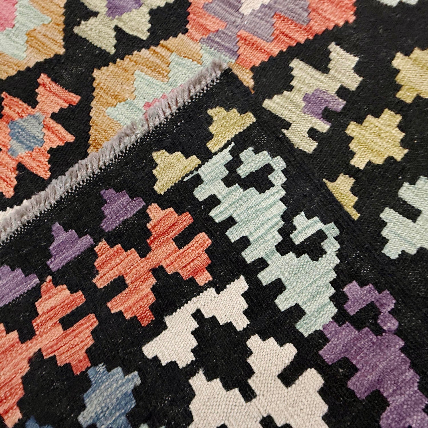 Handmade Multi Kilim Geometric 7x10 ft