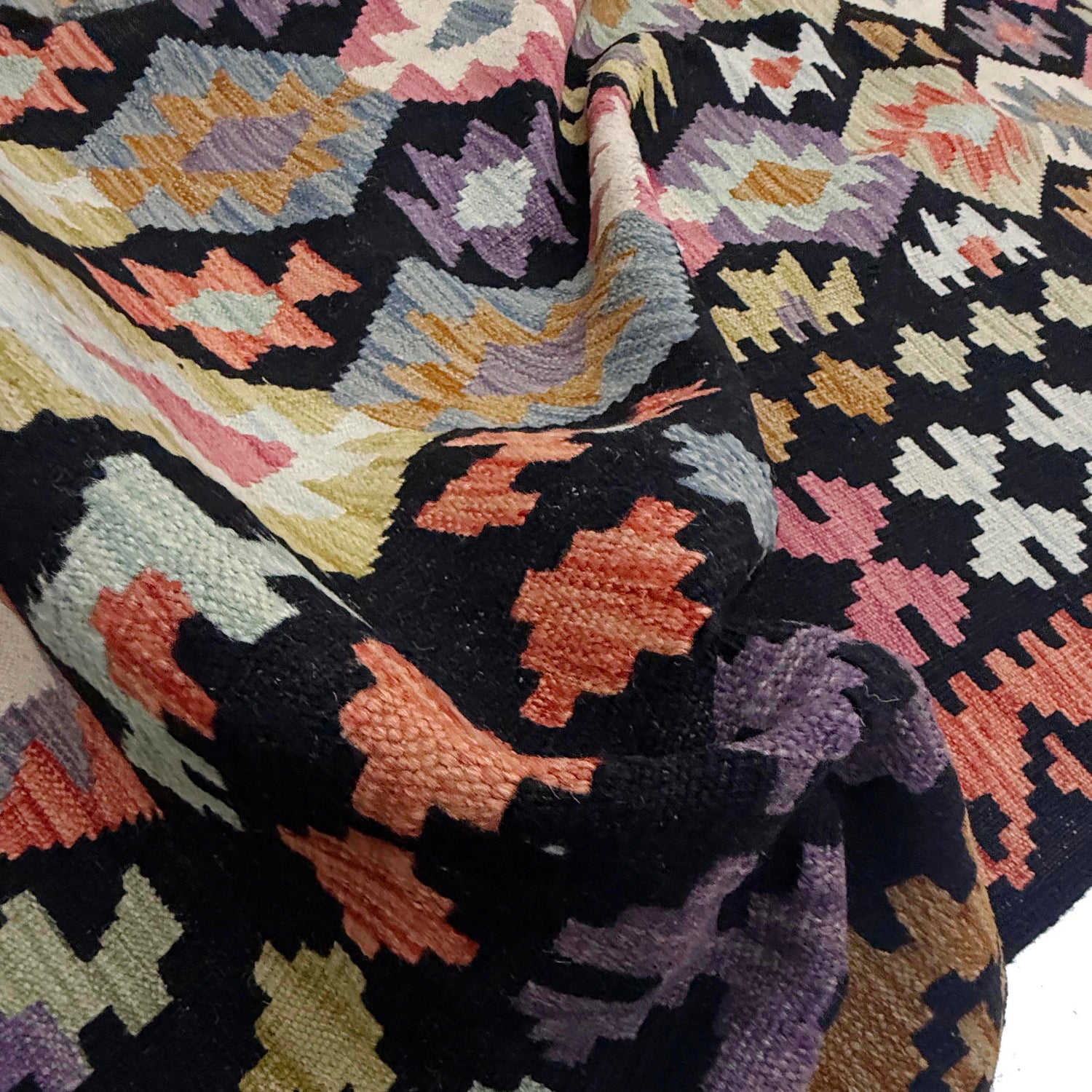 Handmade Multi Kilim Geometric 7x10 ft