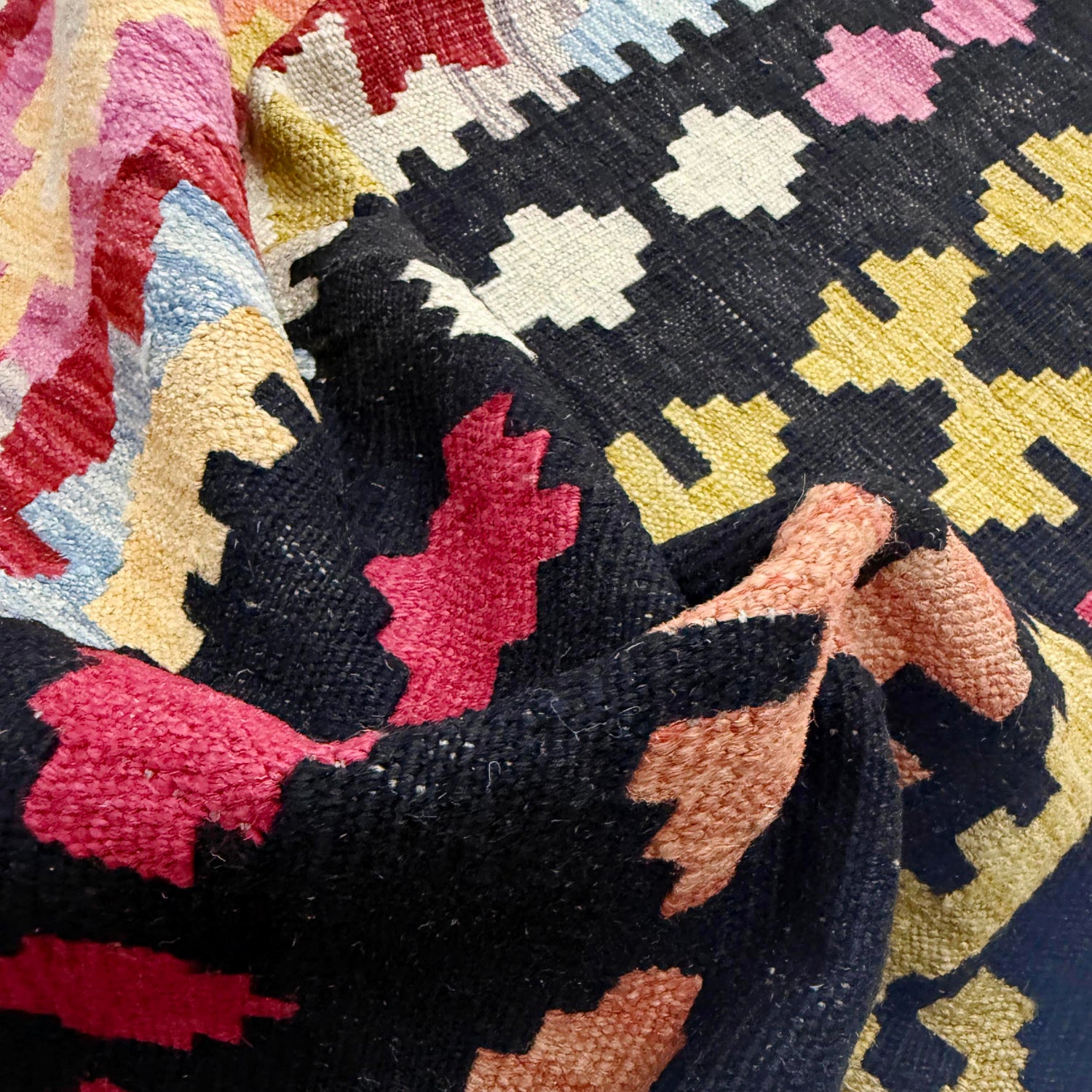 Handmade Multi Kilim Geometric 7x10 ft