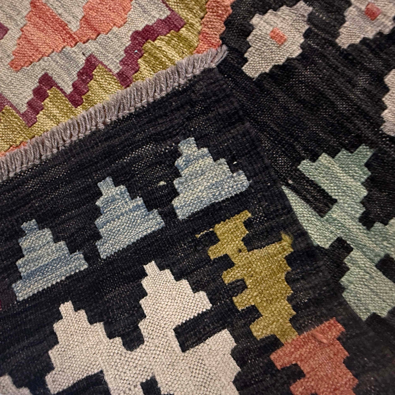 Handmade Multi Kilim Geometric 7x10 ft