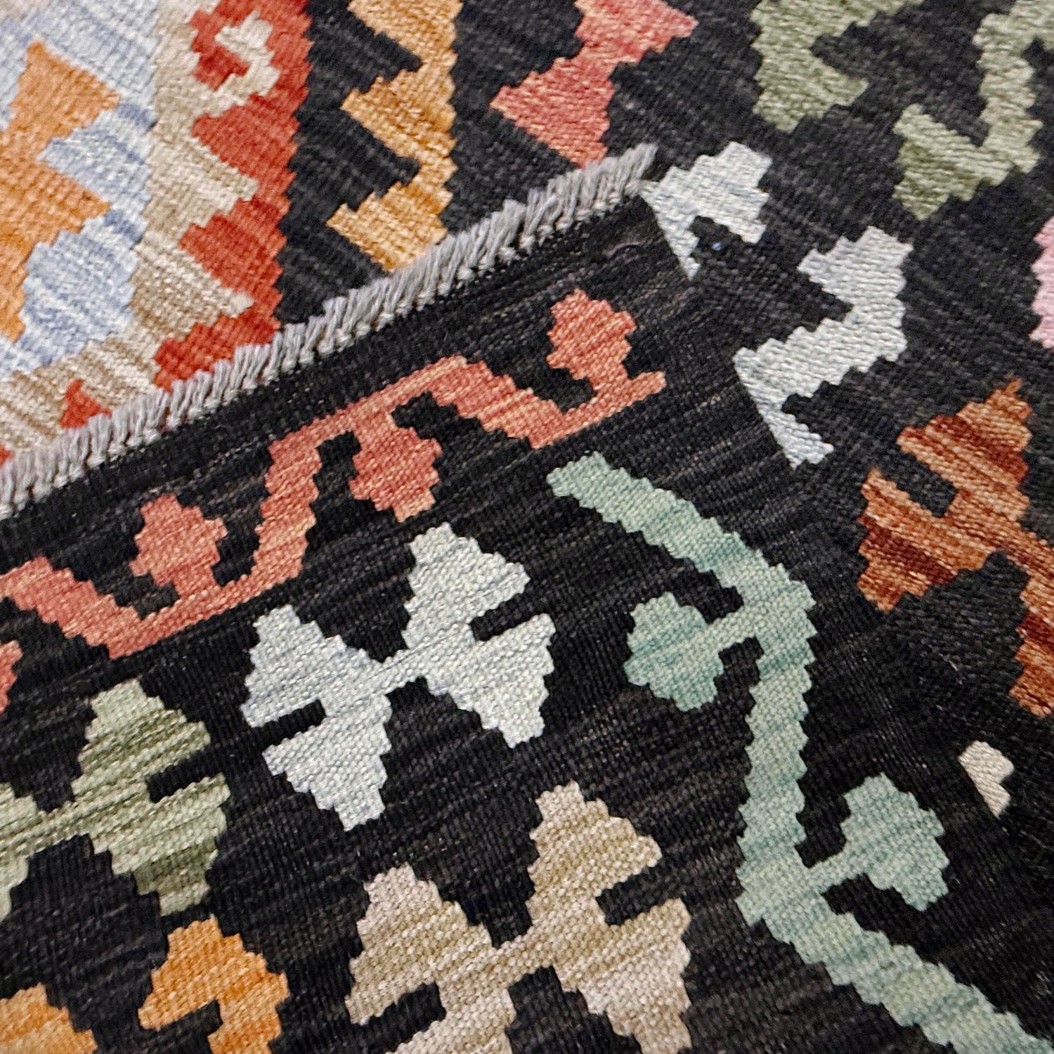 Handmade Multi Kilim Geometric 7x10 ft
