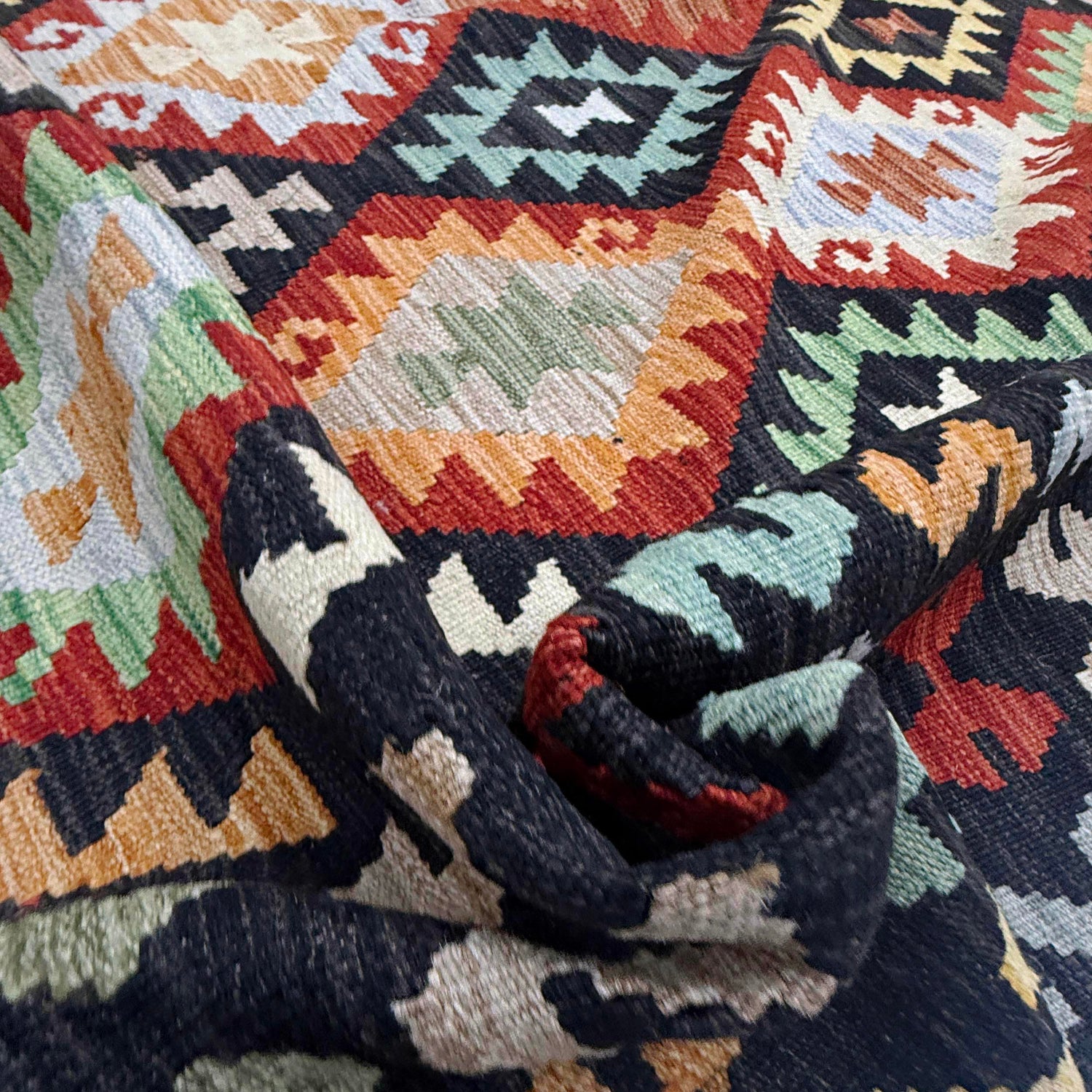 Handmade Multi Kilim Geometric 7x10 ft
