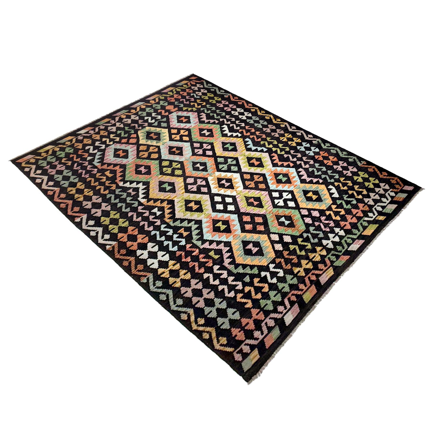 Handmade Multi Kilim Geometric 7x10 ft