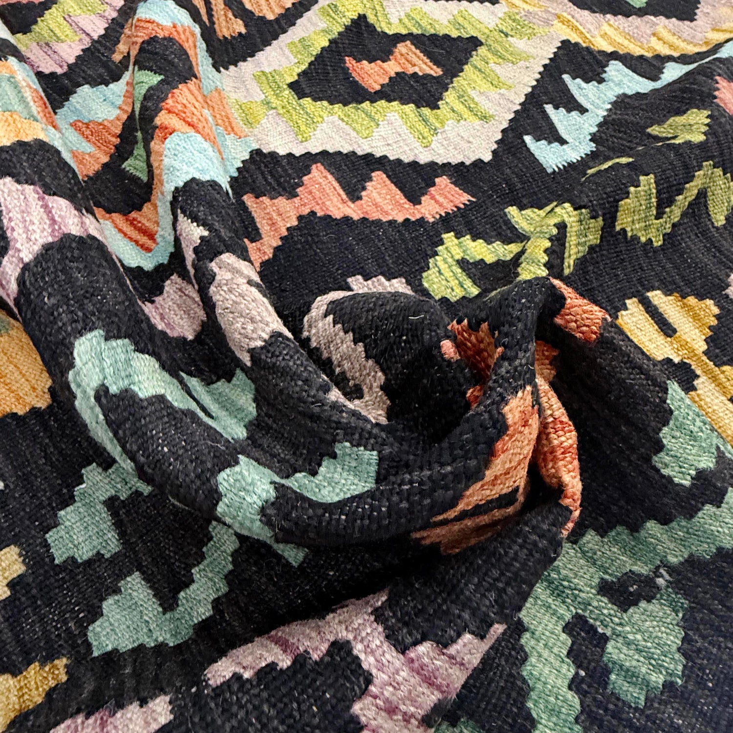 Handmade Multi Kilim Geometric 7x10 ft