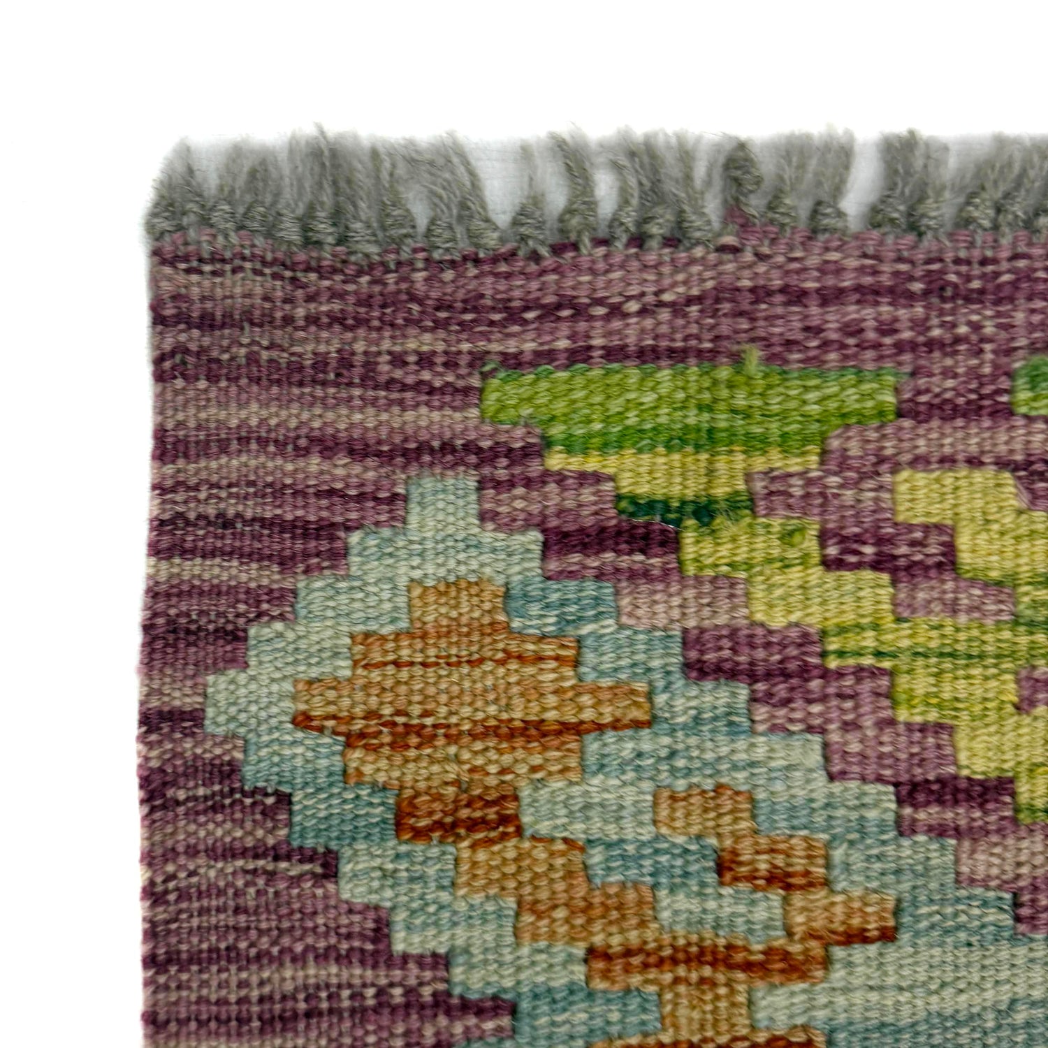 Handmade Multi Kilim Geometric 6' Runner