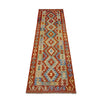 Handmade Multi Kilim Geometric 10' Runner
