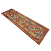 Handmade Multi Kilim Geometric 10' Runner