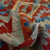 Handmade Multi Kilim Geometric 10' Runner