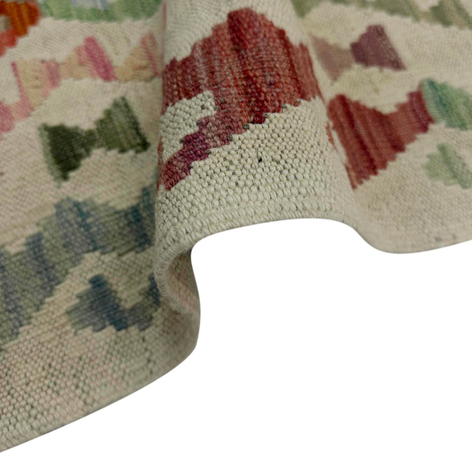 Handmade Multi Kilim Geometric 6' Runner
