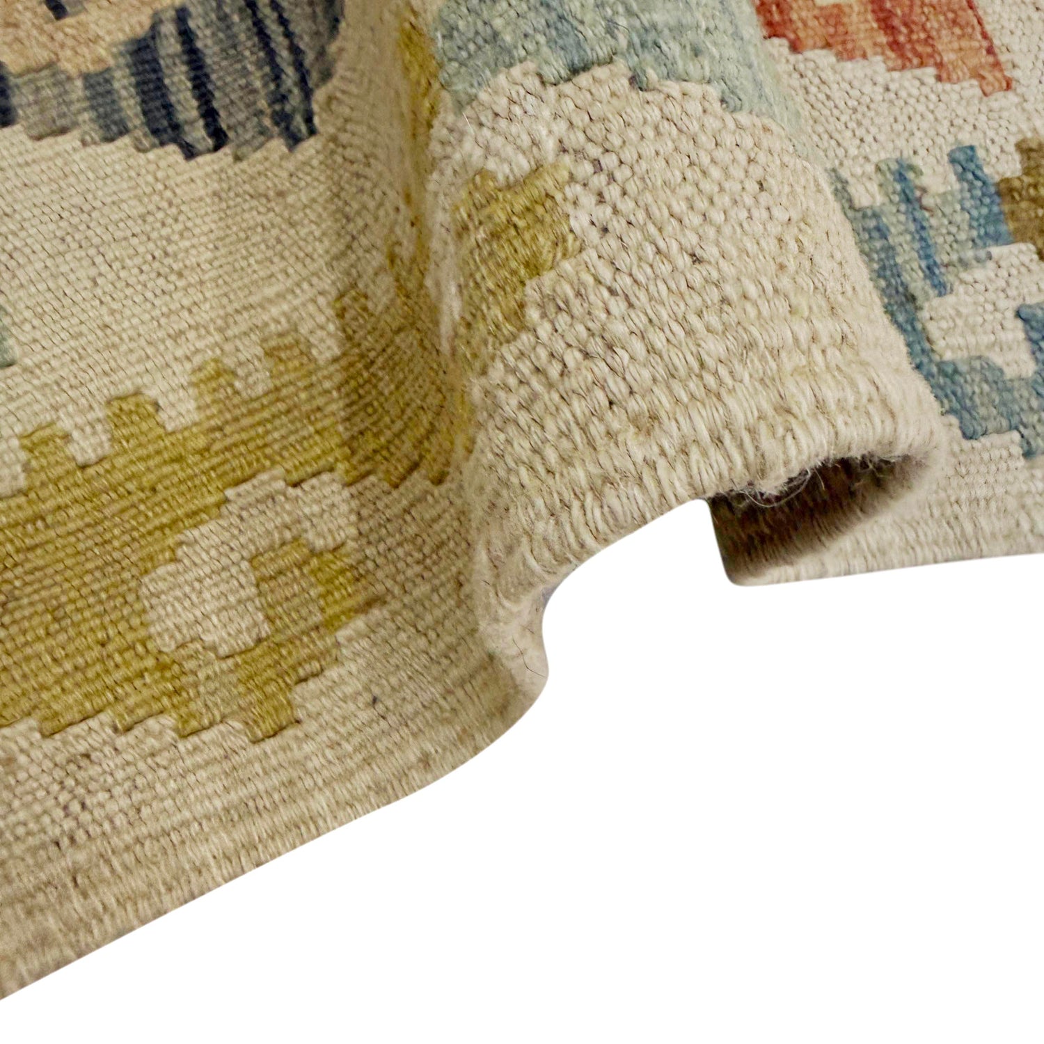 Handmade Multi Kilim Geometric 6' Runner