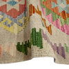 Handmade Multi Kilim Geometric 6' Runner