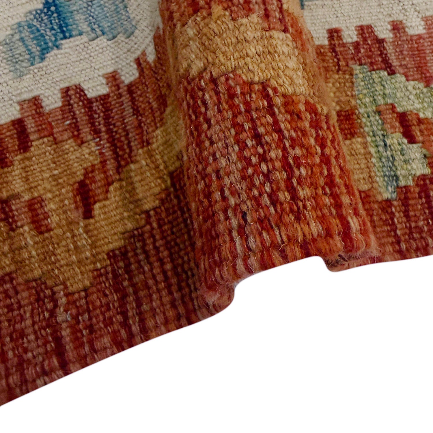 Handmade Multi Kilim Geometric 6' Runner