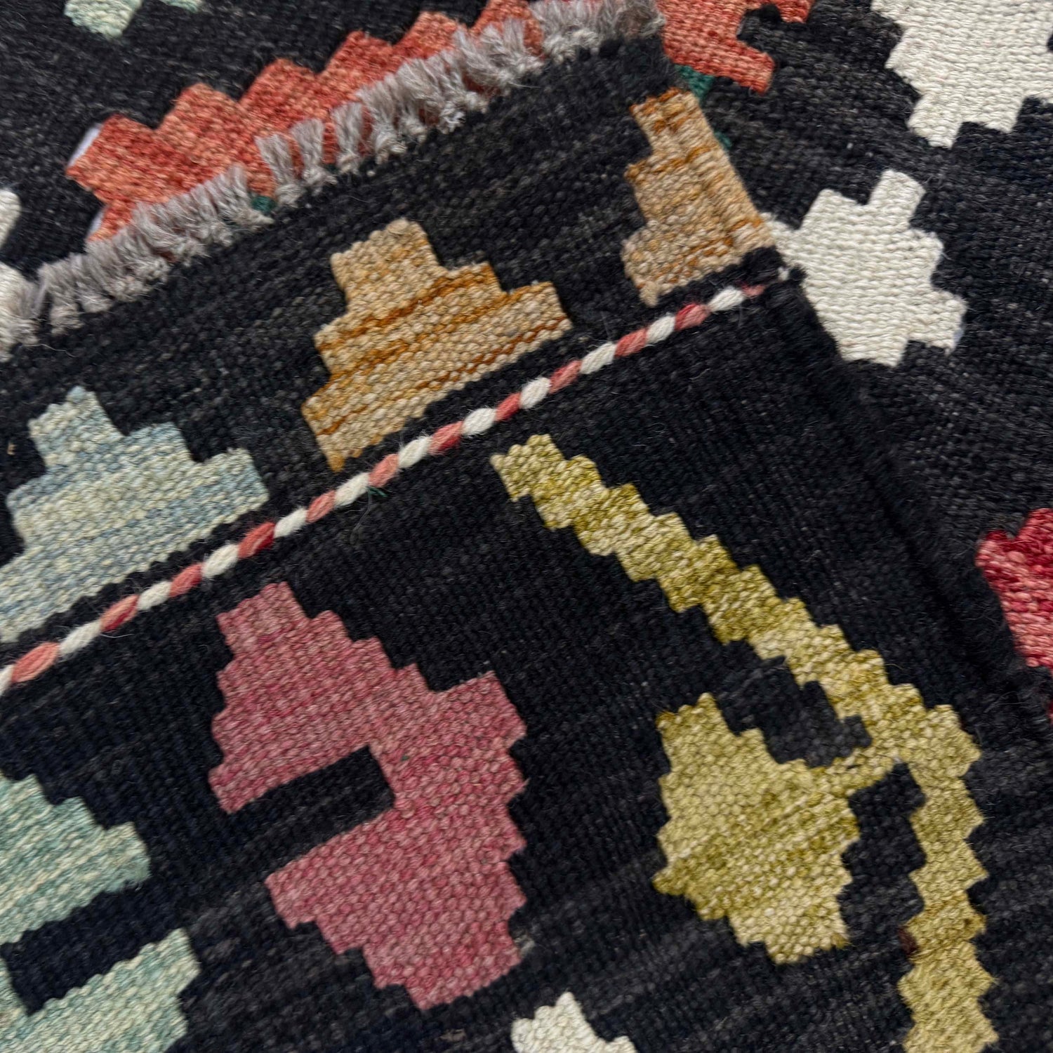 Handmade Multi Kilim Geometric 7x10 ft