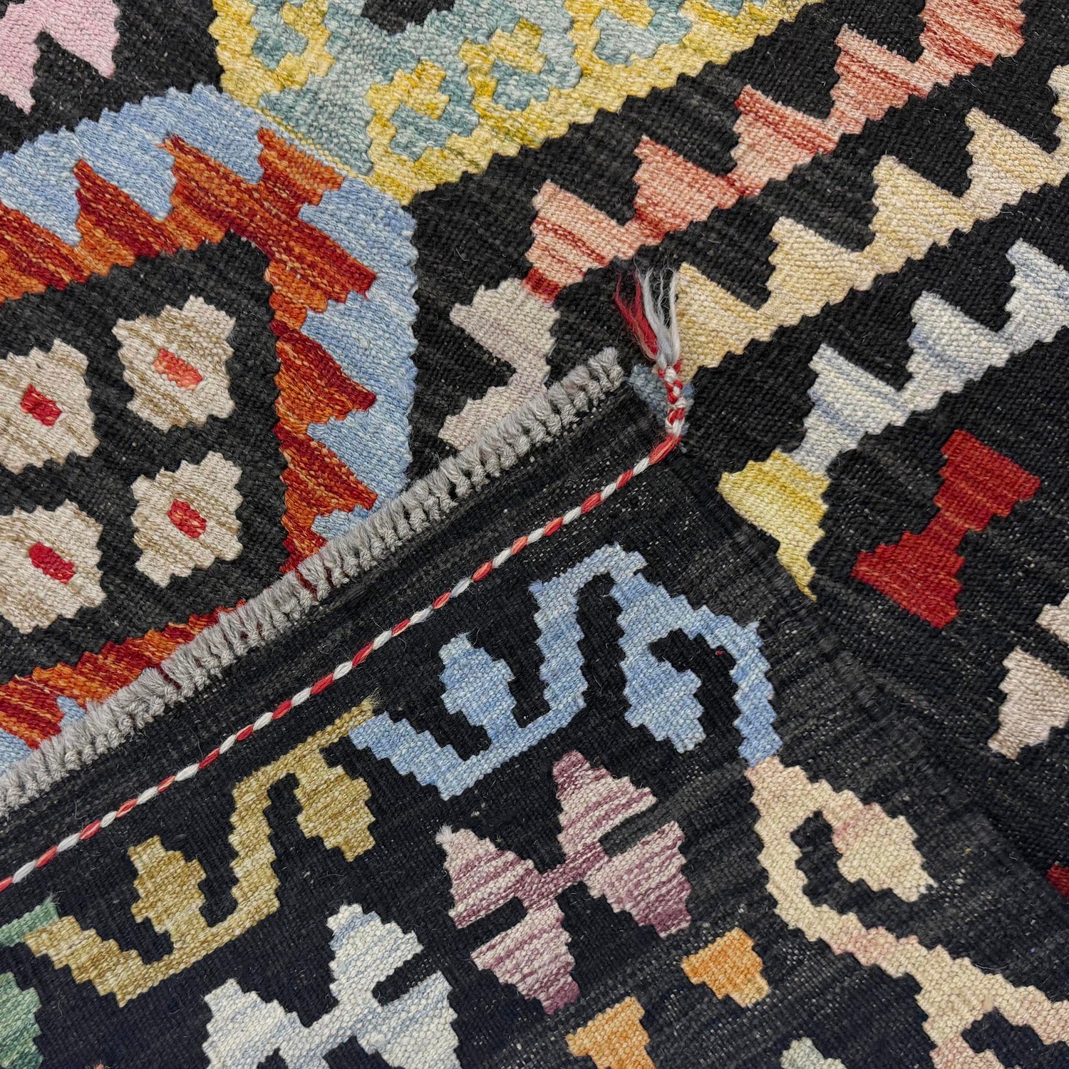 Handmade Multi Kilim Geometric 7x10 ft