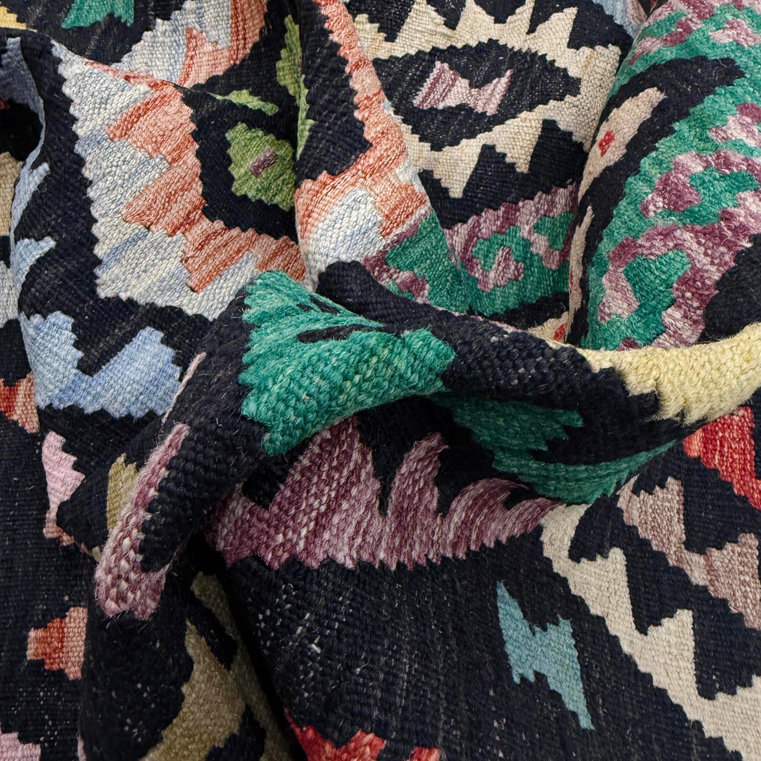 Handmade Multi Kilim Geometric 7x10 ft