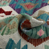 Handmade Multi Kilim Geometric 10' Runner