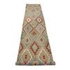 Handmade Multi Kilim Geometric 13' Runner